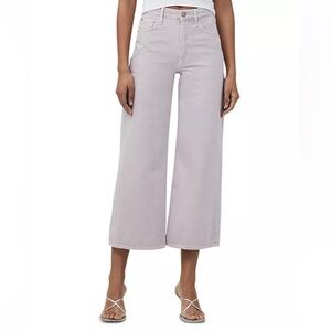 Andi High Rise Ankle Wide Leg Jeans in Lavender
